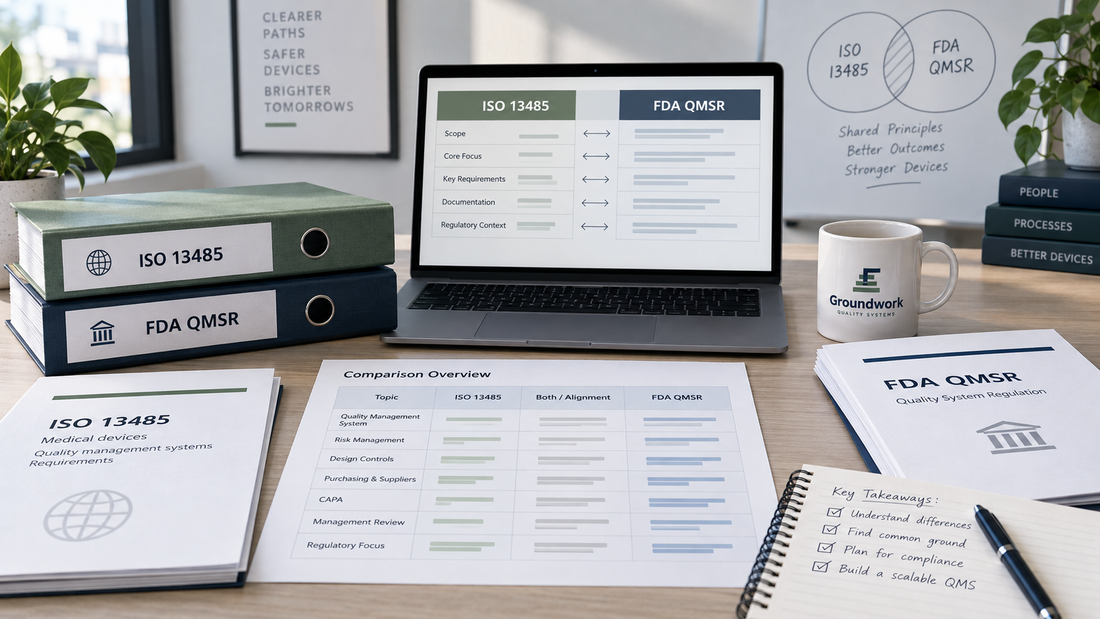 ISO 13485 vs FDA QMSR: What Startups Need to Understand